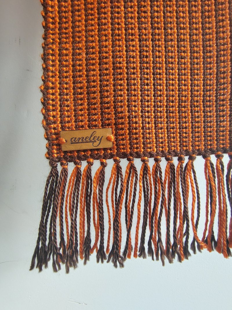 Bufandas Colicura tejidas en telar artesanales